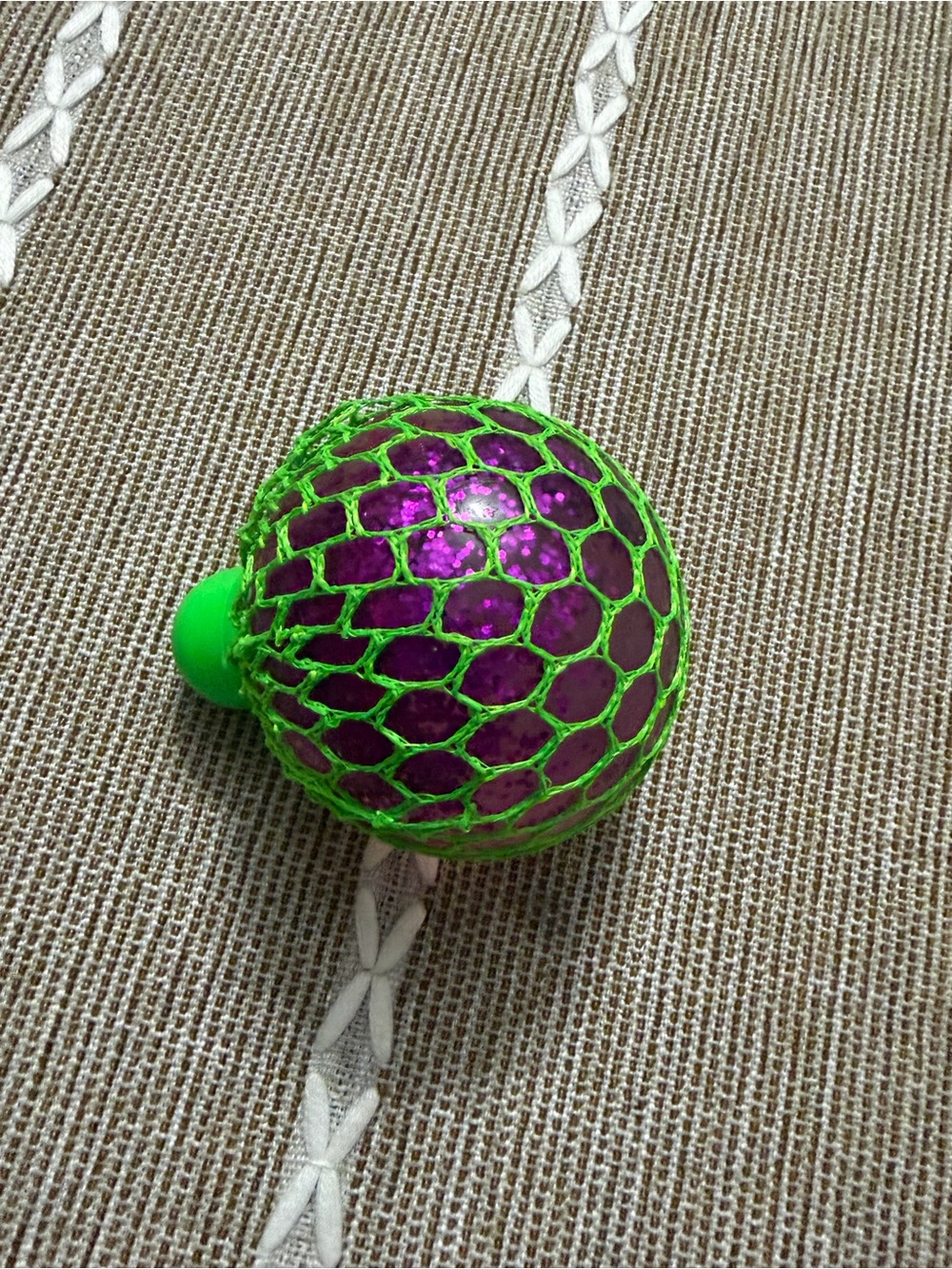 Purple mesh ball